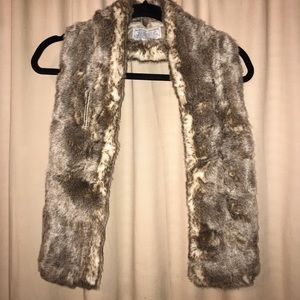 Restoration Hardware Faux Fur Scarf